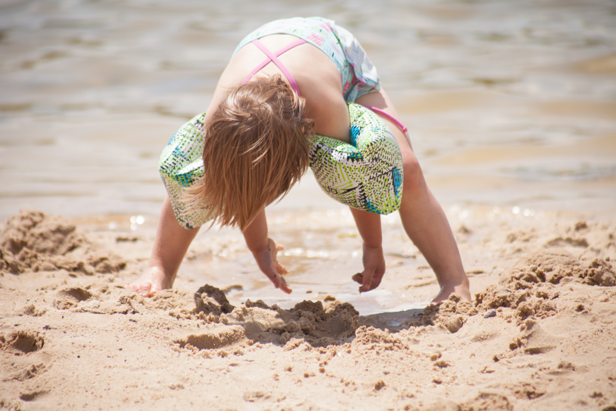 digging in the sand