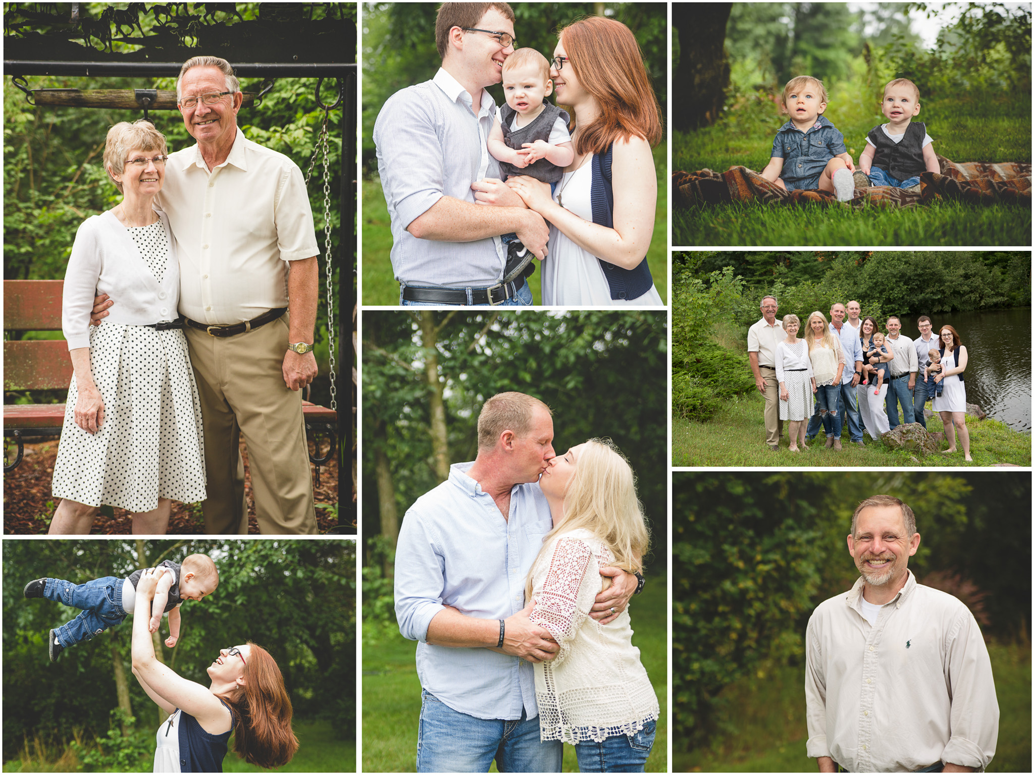 Extended Family Portraits in Green Lake WIsconsin