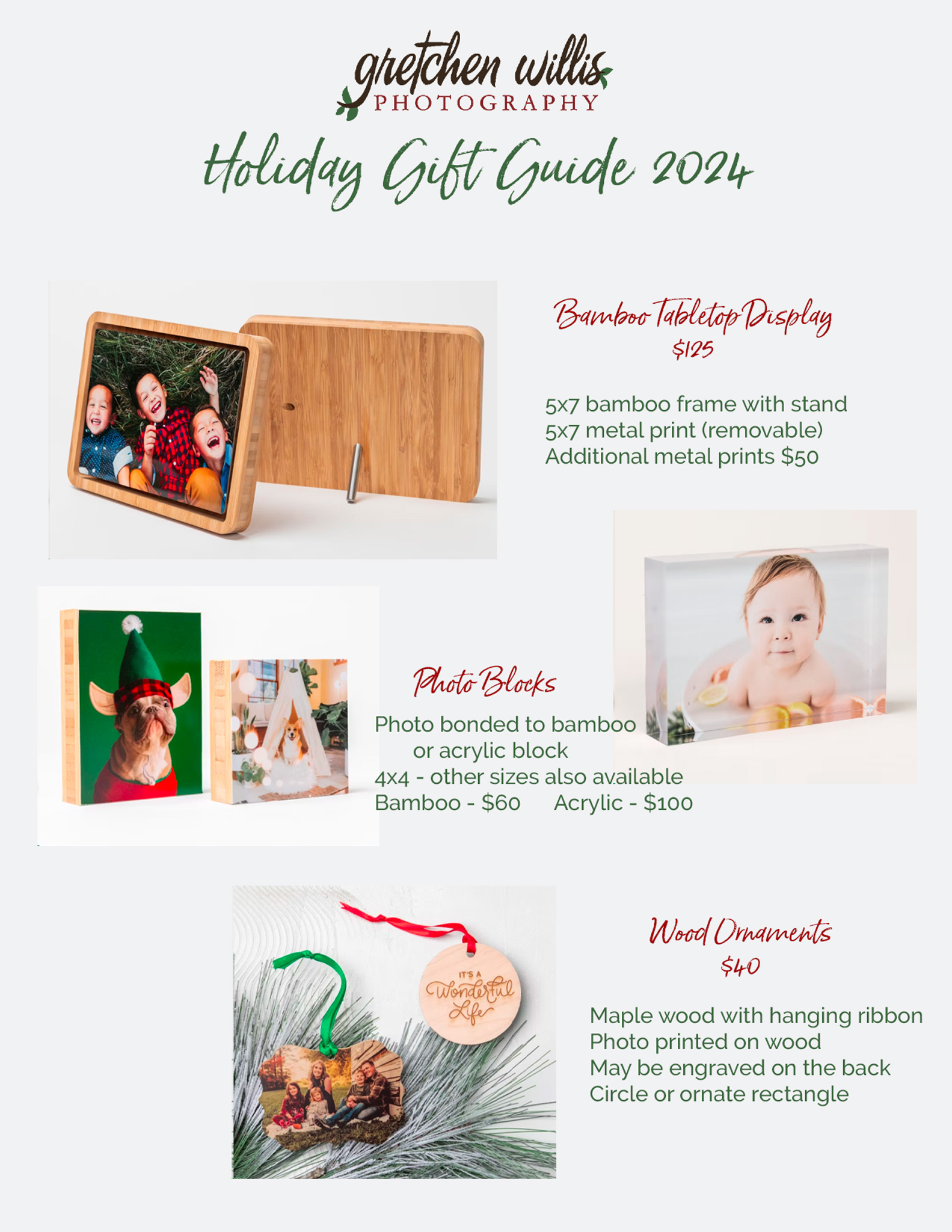 holiday photo gifts